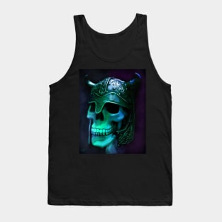 Skull in helmet Tank Top